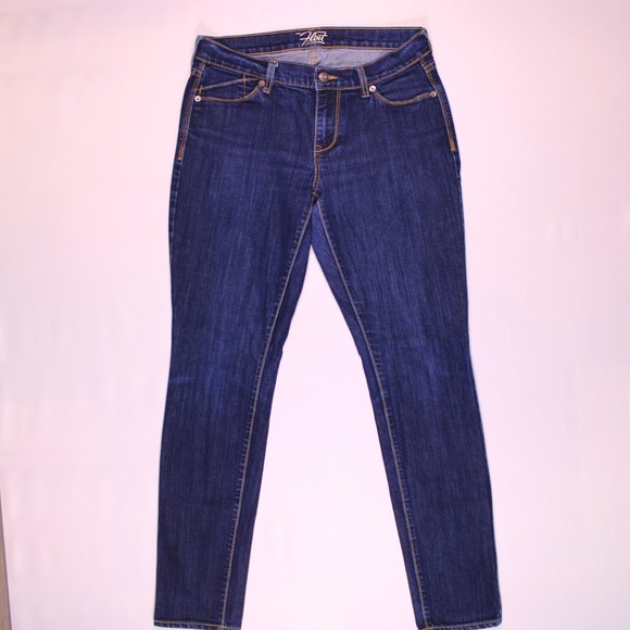 Old Navy Jeans‎ Womens Size 4 Blue Flirt Skinny Preppy Punk - (30.75 x 29.25) - Picture 1 of 16